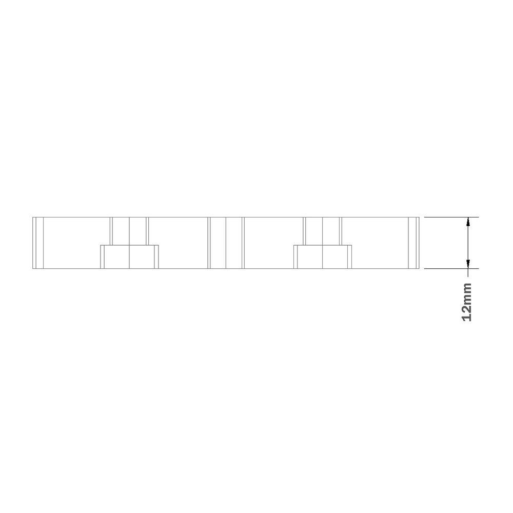 32-4590M10S-1SS MODULAR SOLUTIONS MOUNTING PLATE 45 X 90 M10 THREADED THRU HOLE